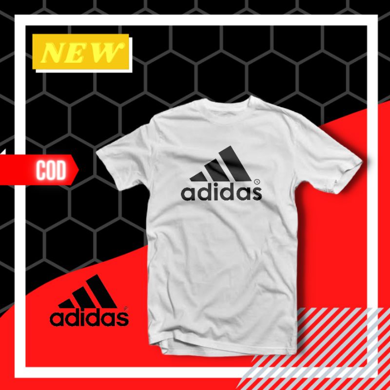 Baju Kaos Pria distro Dewasa Logo Adidas Keren