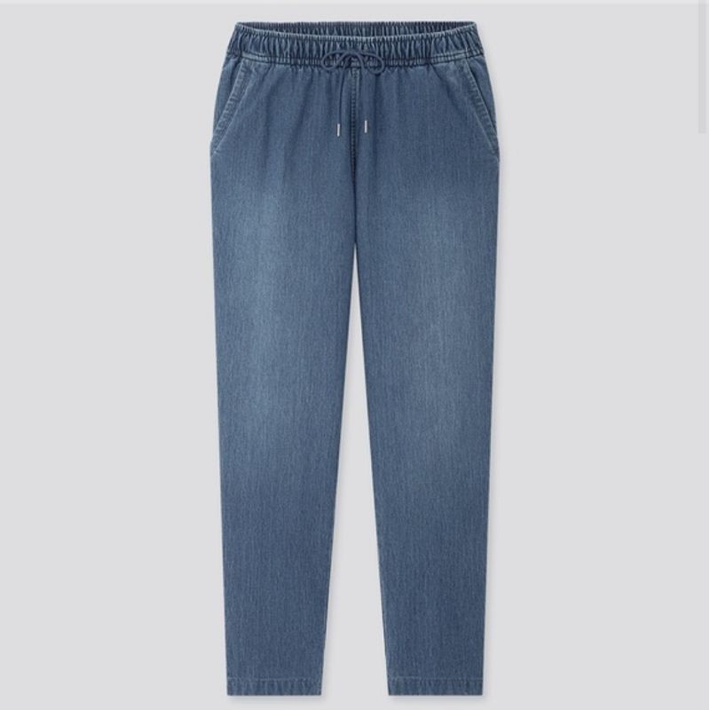 WOMEN CELANA JERSEY DENIM UNIQLO