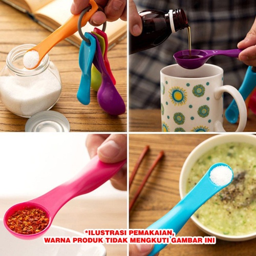 Sendok Takar Kecil Set 5in1 / Measuring Spoon Alat Baking / Sendok Takar Kue Tepung