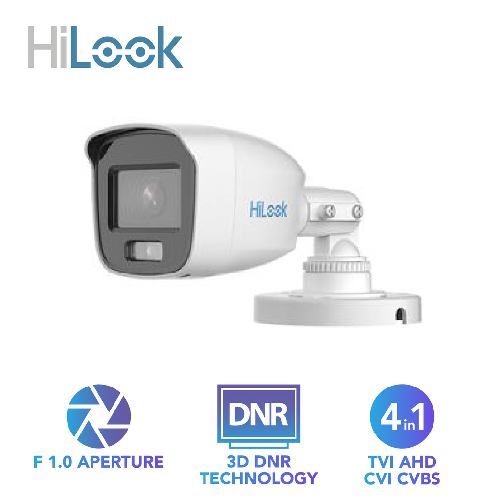 Berwarna Kamera Keamanan Cctv Hilook By Hikvision Thc-B129-P ColorVu 3.6mm