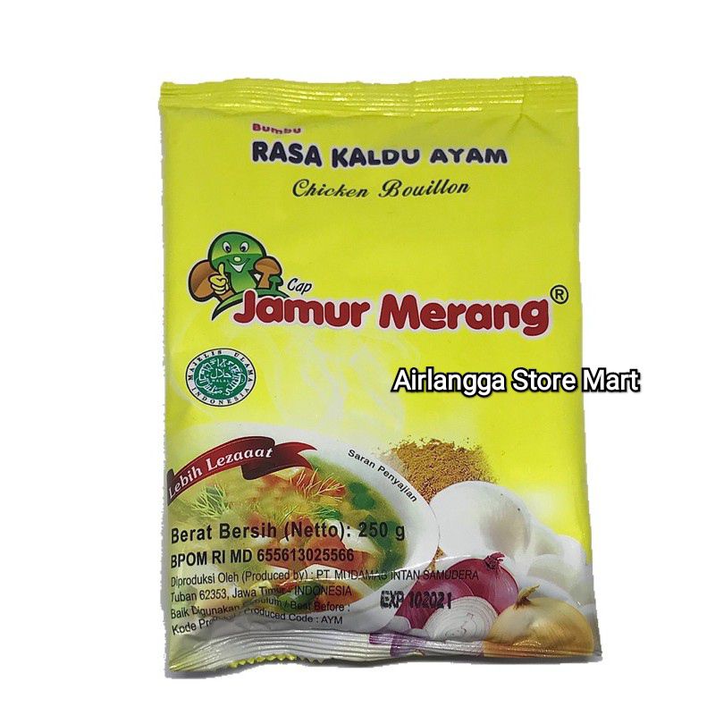 

Kaldu Alami Cap Jamur Merang rasa AYAM 250 Gr