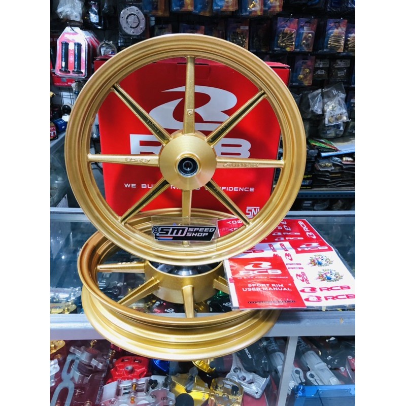 Velg RCB SP811 Click 125 Vario 125 Scoopy Beat Vario 110 Spacy Putih & Gold Vario 150 Palang 8 Velg 