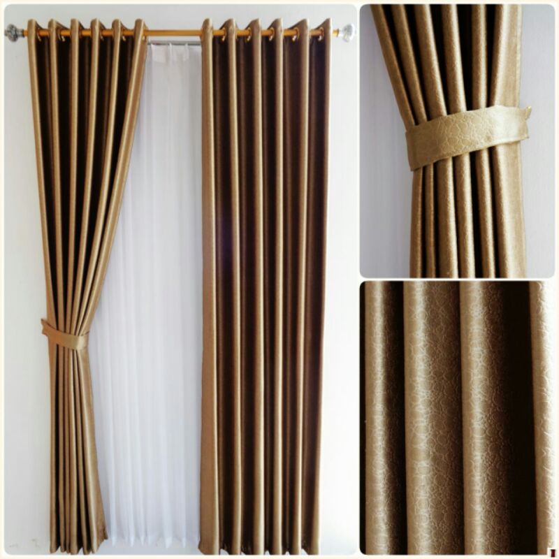 Hordeng Tebal Mewah Gorden Terbaru Ruang Tamu Minimalis Gorden Pintu Kamar Gorden Jendela Aesthetic 