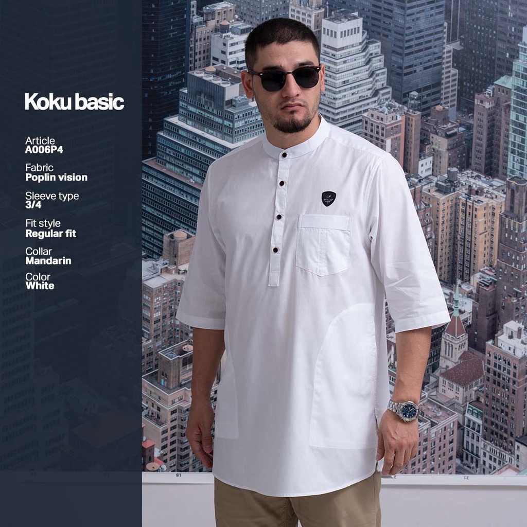 Samase Koku Koko Kurta Basic Lengan 3/4 A006P4