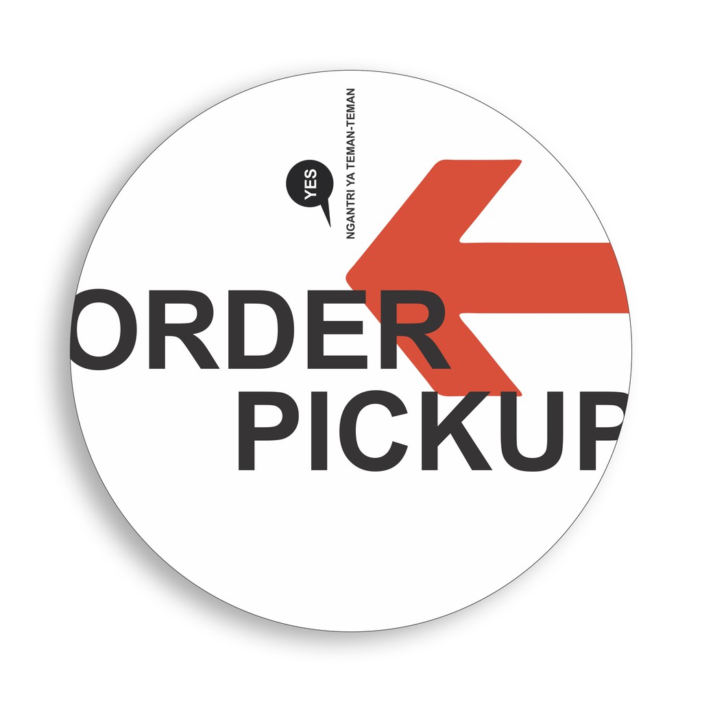 Pick Up Order Sign - Wall Sign