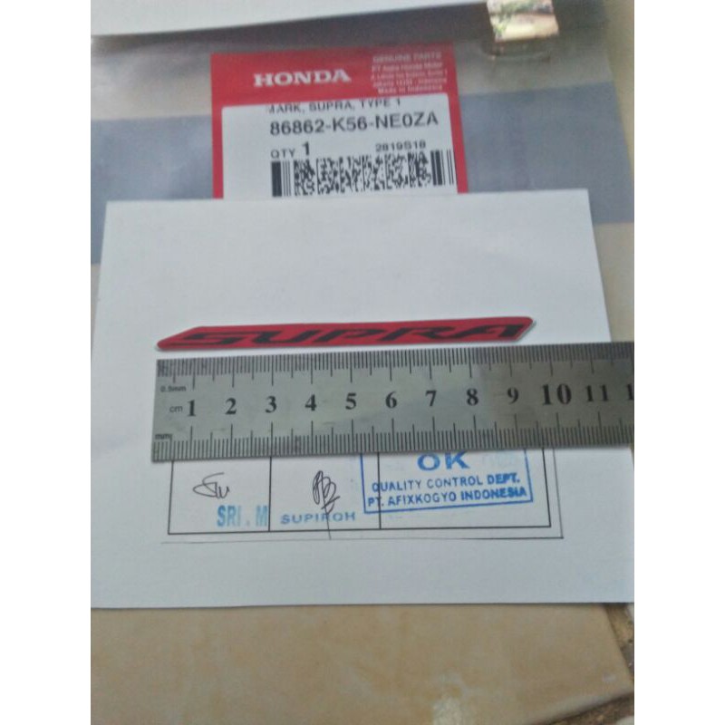 mark supra type 1 stiker tulisan supra original honda