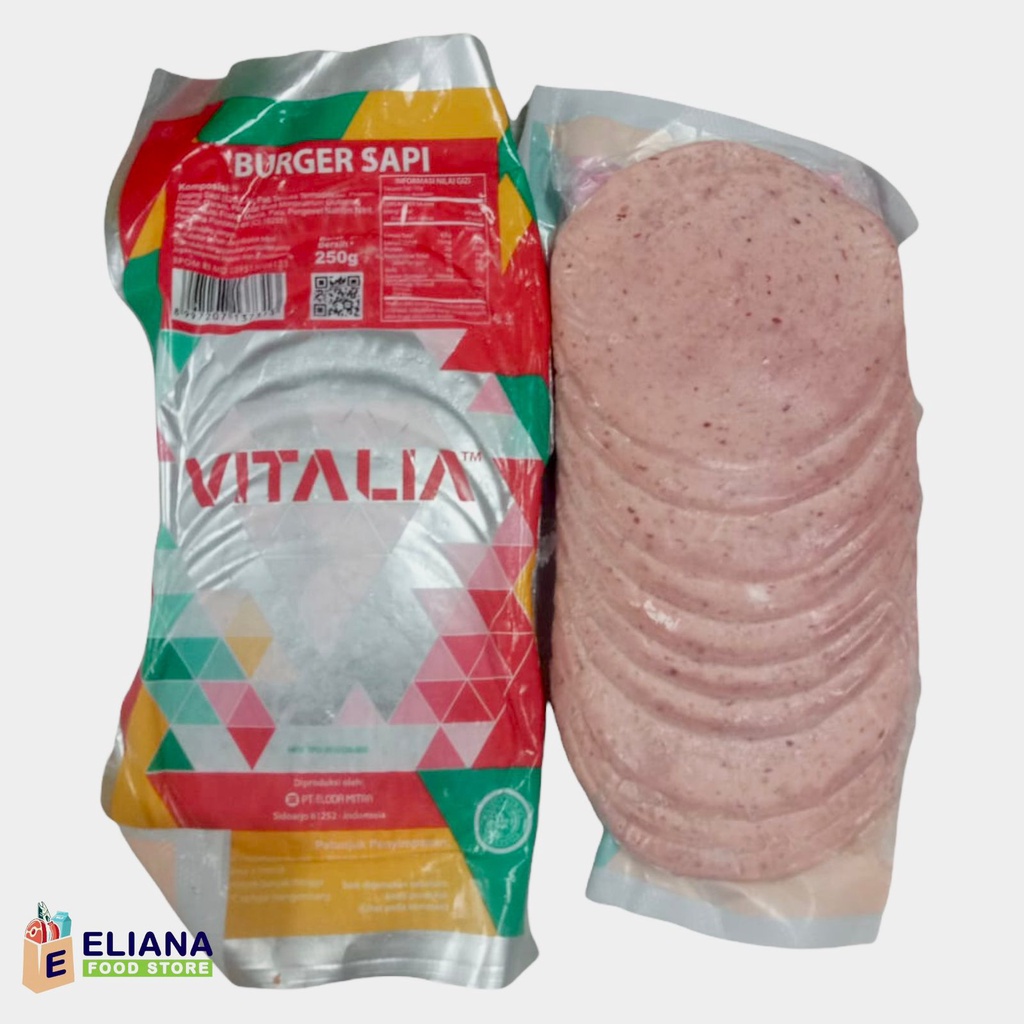 

VITALIA BEEF BURGER ISI 10 - 20 / VITALIA BURGER SAPI ISI 10 - 20