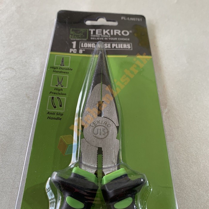 Tang Lancip TEKIRO 8&quot; PL-LN-0761 / Long Nose Pliers /Tang Cucut TEKIRO