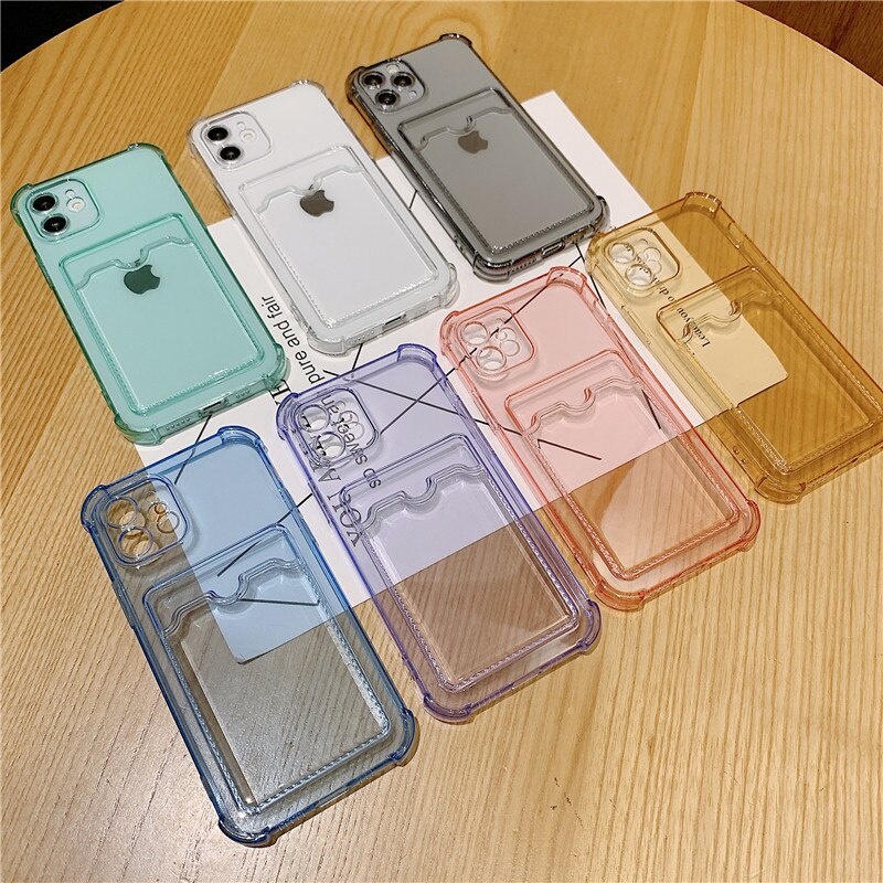 Color card case casing iphone 12 pro max 11 pro max Xs max XR 7/8/se2020 7plus/8plus all-inclusive anti-drop soft case iphone