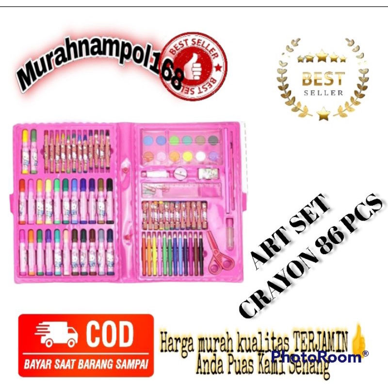 

MN - Crayon Krayon Art Set Isi 86 Pcs Pensil Warna Warni Set 86 in 1 Crayon Komplit Alat Lukis dan Menggambar Lengkap Set 86-Pcs 86pcs