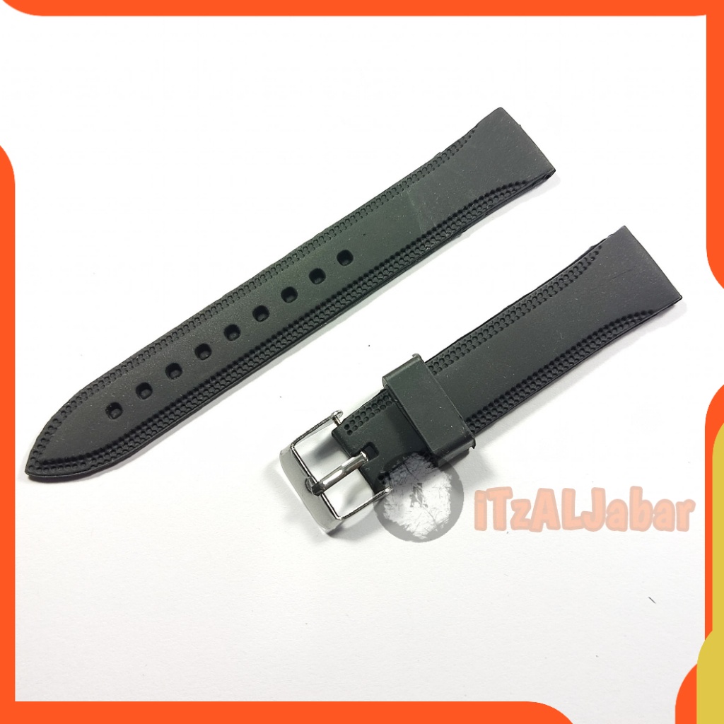 Tali jam tangan karet 18mm rubber strap Tali jam karet 18mm WH133