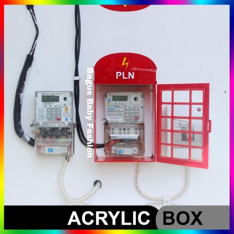 Box Meteran Listrik PLN Token Prabayar Kecil Dekorasi Dinding Bermanfaat
