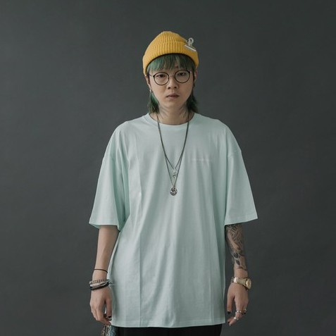 Nomadstudio Basic Oversized Aqua Blue | Oversized Tee | Baju Oversize