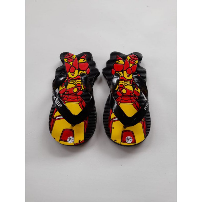 SANDAL KRAKTER IRON MAN/SANDAL ANAK LUCU