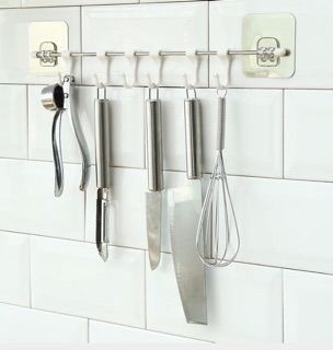 Gantungan Hook Tempel Tembok 6 Hooks Baju 3M Wall Self Gantungan Hook Tempel Tembok 6 Hooks Baju 3M Wall Self