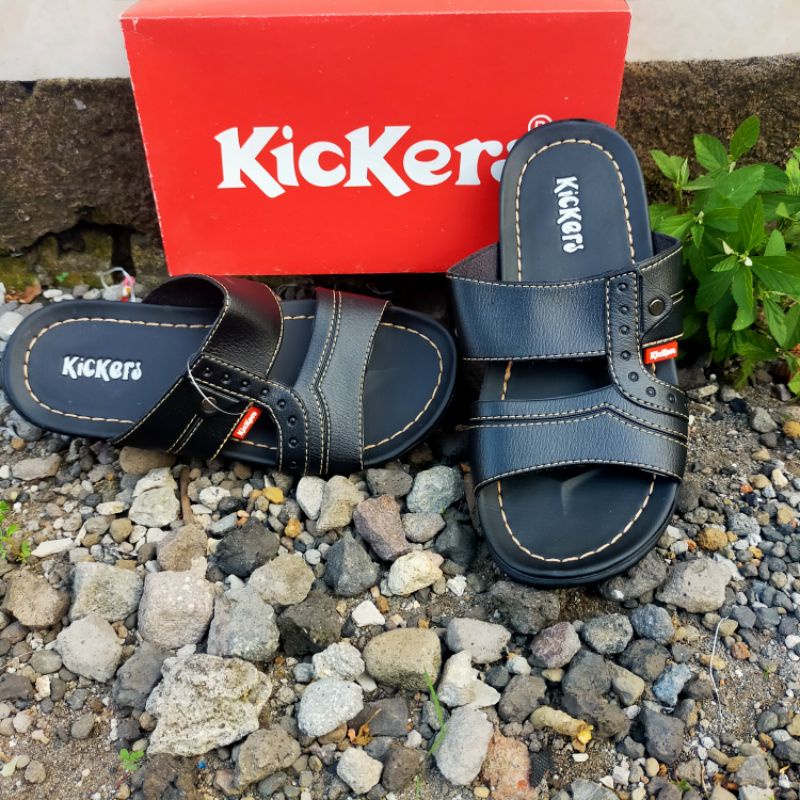 Sandal Pria Kekinian Selop Kulit FZ