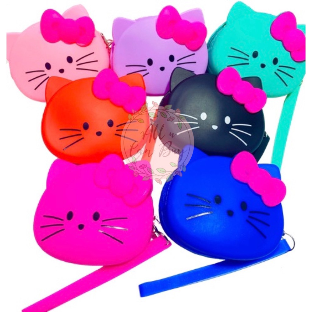 Silikon Dompet  Koin  Hello Kitty Jelly Pouch Silicone 