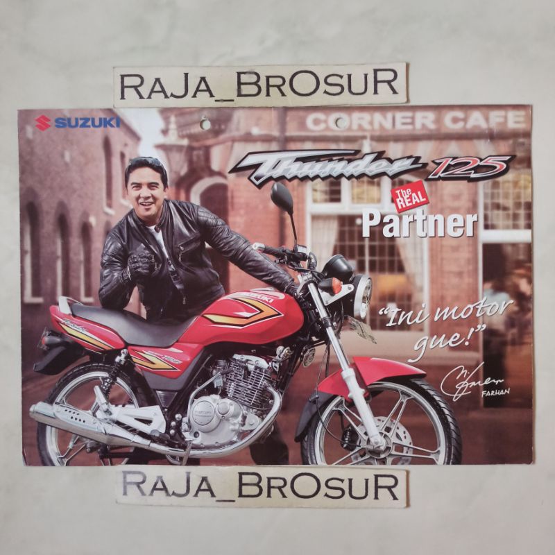 Poster brosur katalog leaflet Suzuki Thunder/Suzuki Thunder125 2006