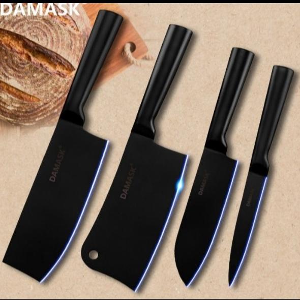 

Pisau Set Damask Black Set 4 Adriabilla