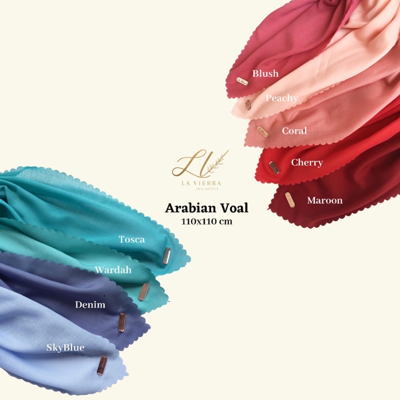 Part 1 Voal Arabian Jilbab Polos Sahara Hijab Segiempat-1