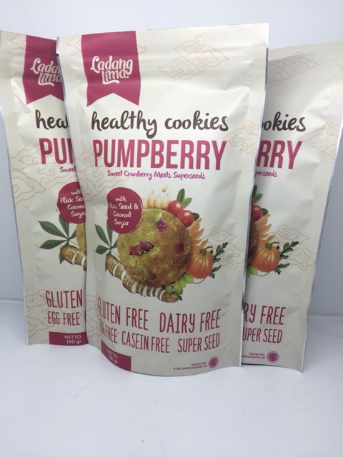 Ladang Lima Gluten Free Pumpberry Cookies 180 gram