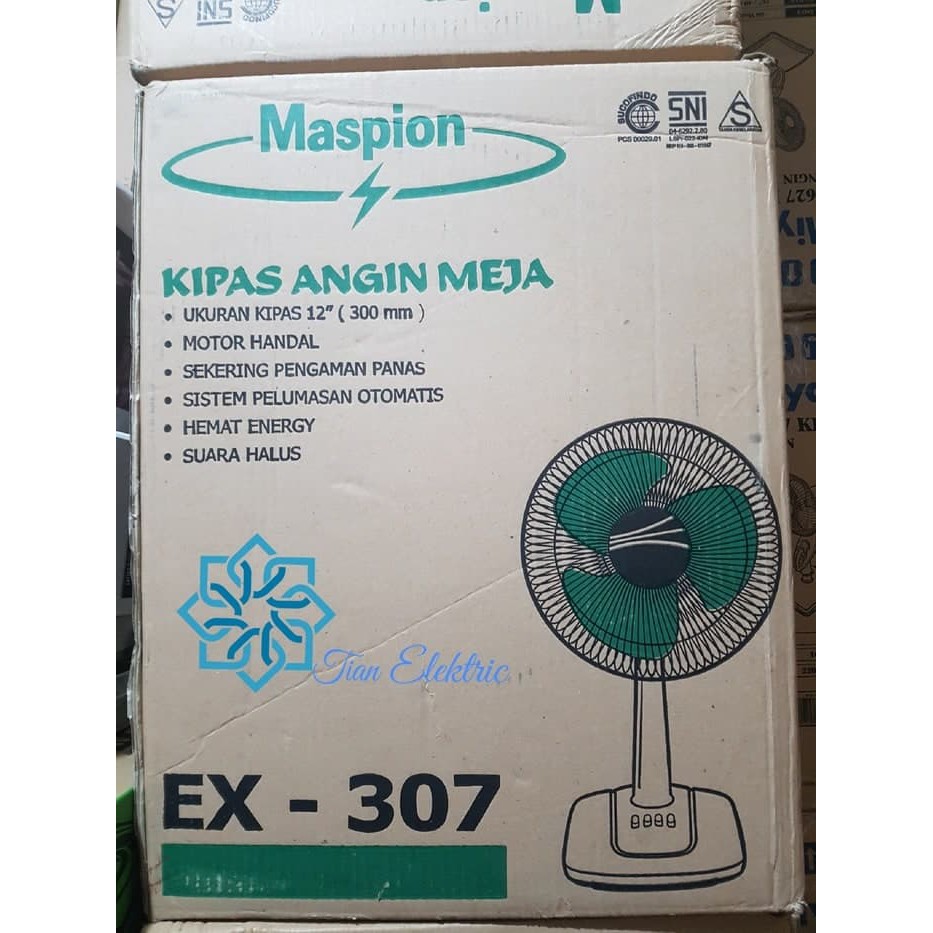 MASPION EX-307 Desk Fan / Kipas Angin Meja