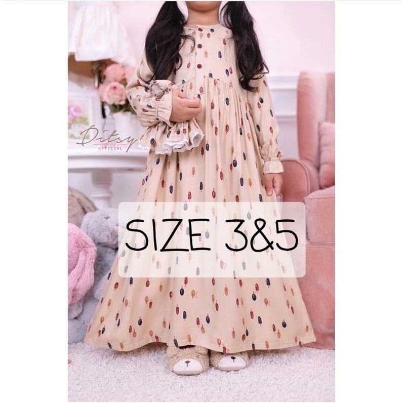 little ditsy tree linen size 3 dan size 5