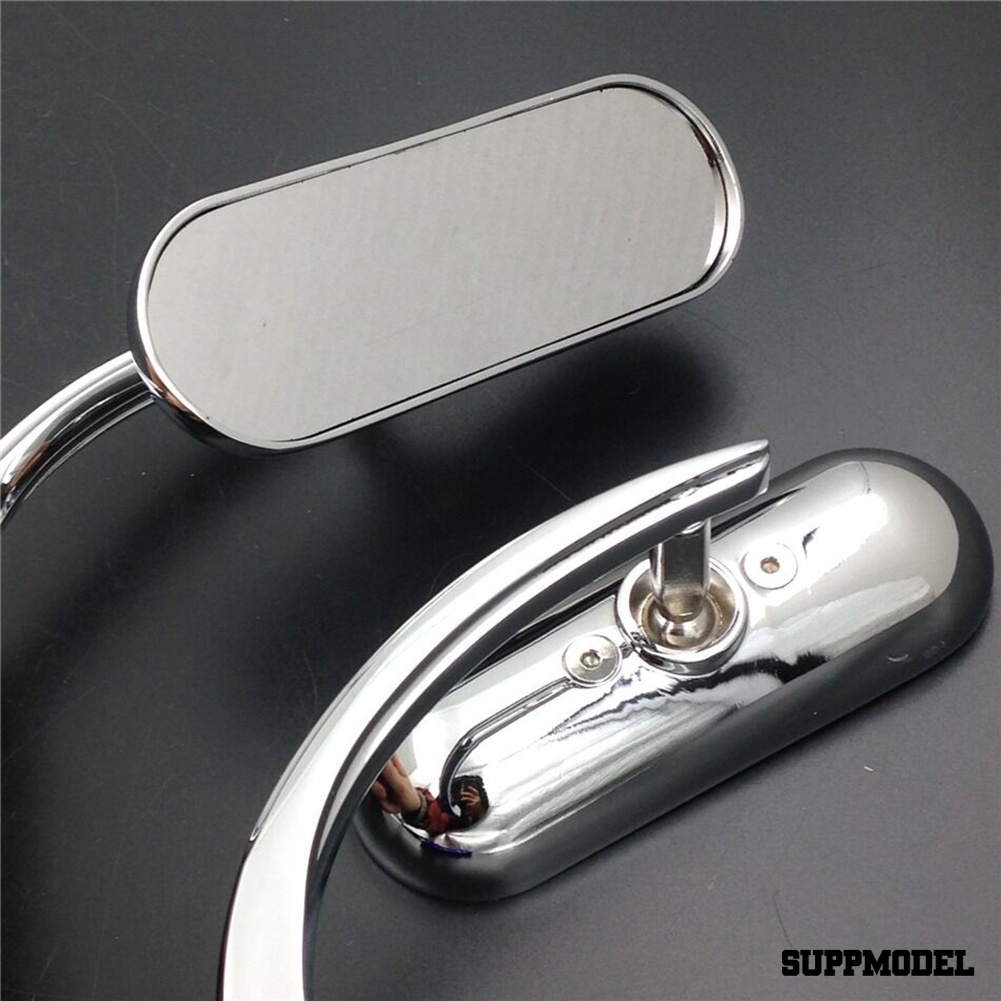 Spm Kaca Spion Samping Kiri Kanan Bentuk Oval Mini Universal Untuk Motor
