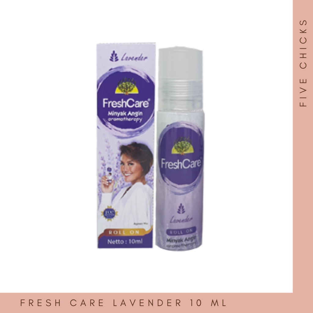 FRESH CARE Lavender/Ungu Minyak Angin Aromatheraphy Roll On 10 Ml - Five Chicks