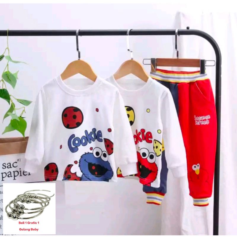 PROMO-SETELAN SWEATER JOGGER ANAK LAKI-LAKI DAN ANAK PEREMPUAN UMUR 1-5 TAHUN TERBARU 2022