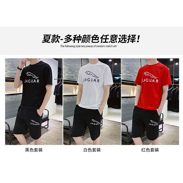 Suit 2Pcs lengan pendek Kaos + Celana gym Set Dua-pcs untuk Pakaian kering cepat