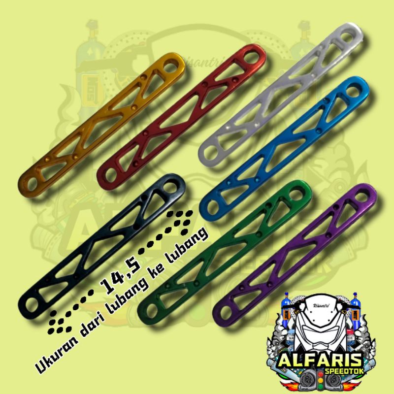 BREKET ARM PRESISI PEMANIS BREKET ARM NMAX OLD / NMAX NEW / AEROX OLD NEW LEXI ALMUNIUM CNC PANJANG 14,5 CM