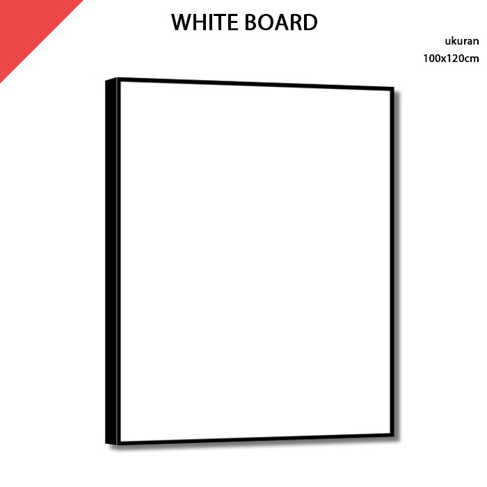 

Papan Tulis Putih White Board 100x120 cm