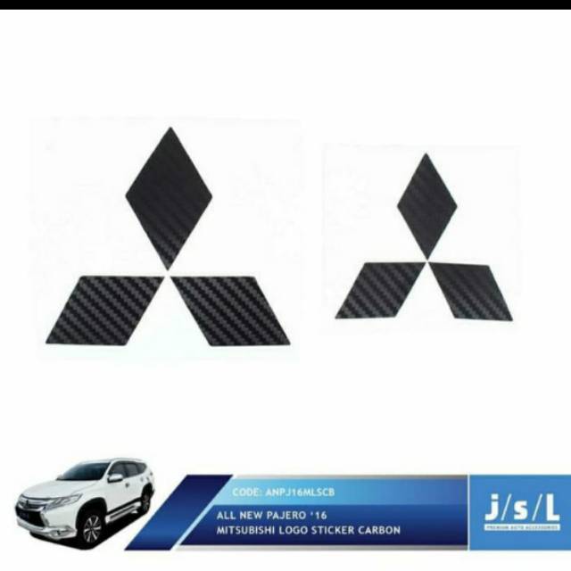 Stiker logo all new Pajero sport  depan dan belakang tahan air jsl