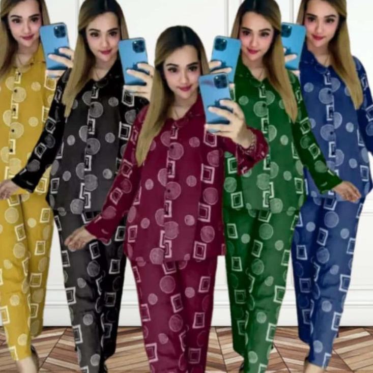 "ATB.01Jl22ᵞ"  SETELAN TIE DYE MOTIF KOTAK/ONE SET DEWASA/SETELAN PANJANG/SETELAN WANITA