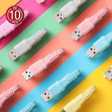 ( 1 KOTAK ISI 10 PCS ) KABEL DATA MICRO VIVAN MM30 2,4A 30CM COLORFUL