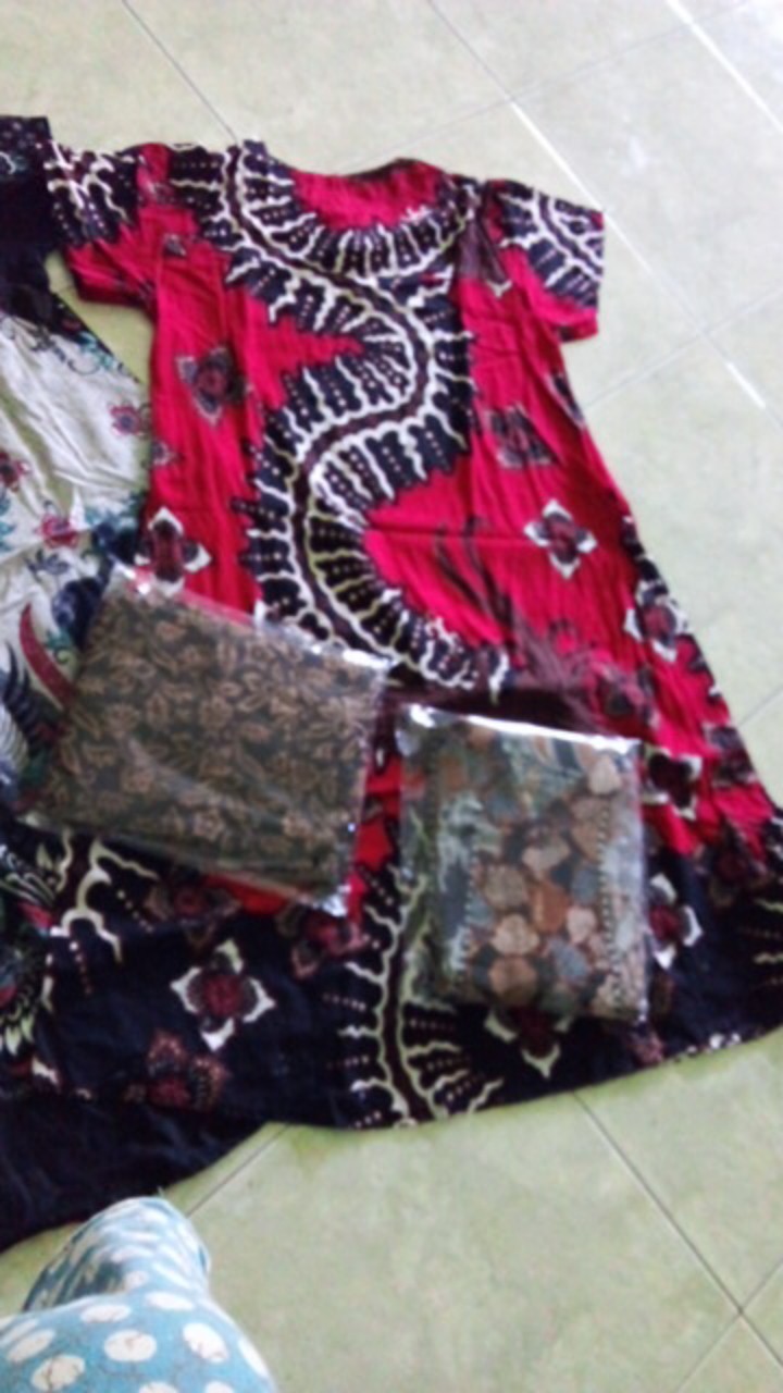 Gamis Batik Manggar, Padi,sekar,cantik,kubis,kipas,daun