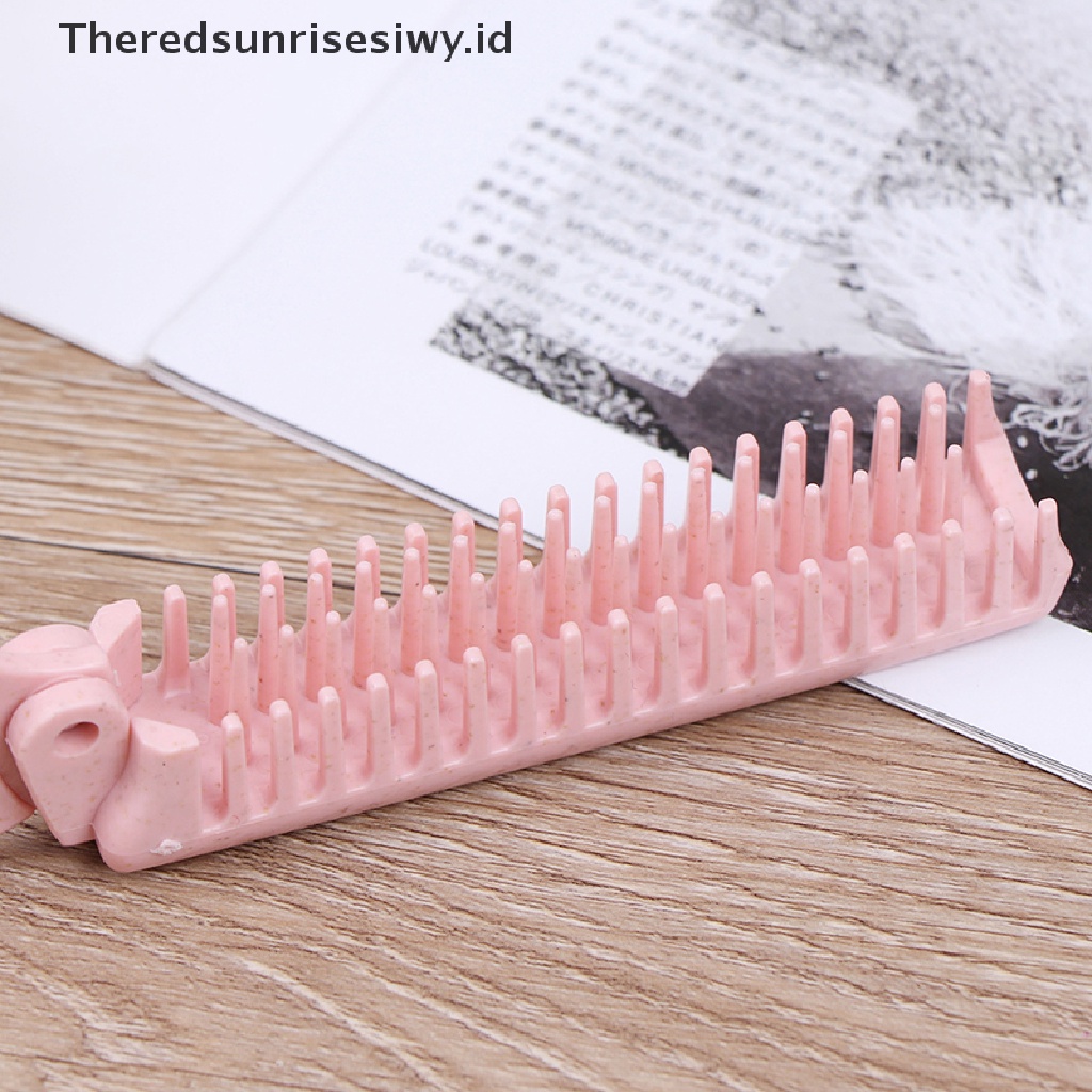 (Theredsunrisesiwy.Id) 1pc Sisir Lipat Portable Anti Statis Untuk Travel