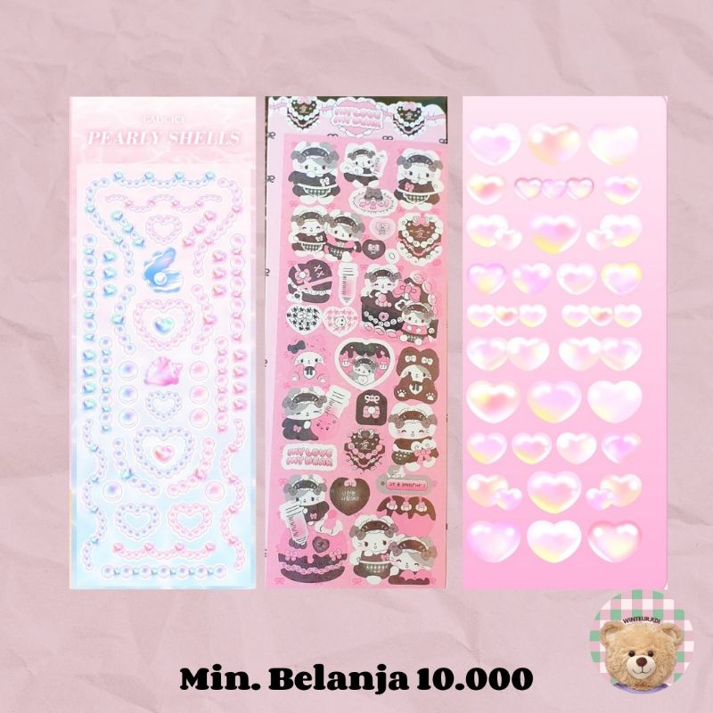 

(winteur) PEARL / LOVE / CAT NURSERY Deco stickers for journaling kpop idol aesthetic y2k tumblr atk sticker