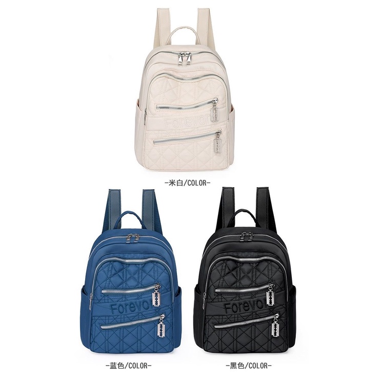 TASHAPPY EL 6368 Tas RANSEL Punggung Wanita Terbaru Stylish ada 4 resleting model korea supplier tas import BQ3506