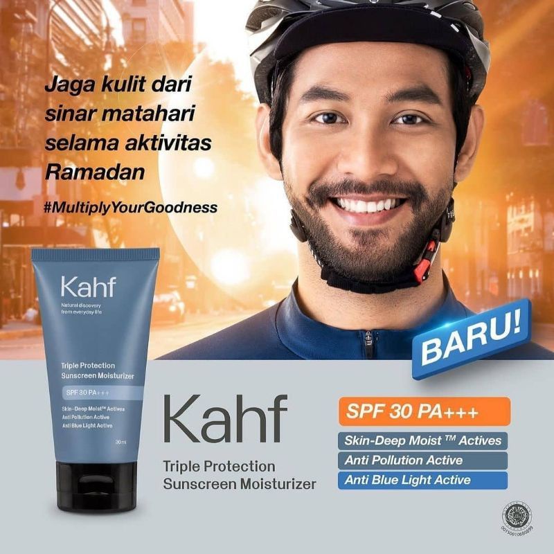 [30ml] Kahf Men Triple Protection Sunscreen Moisturizer SPF 30 PA+++