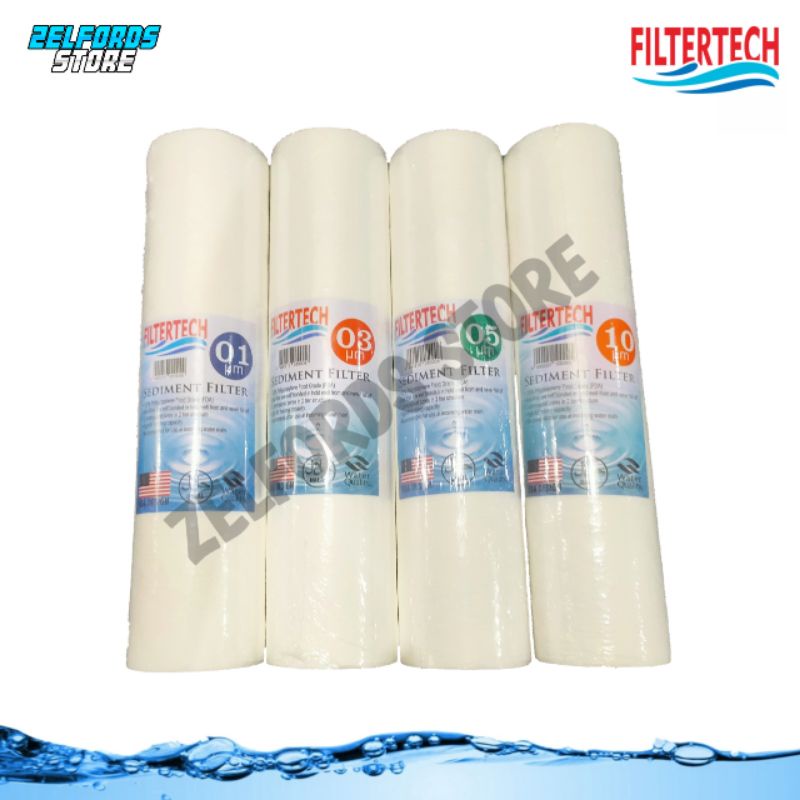 Cartridge Filter / Sedimen Filter / Filter Air / Water Filter / 10 inch 1, 3, 5, 10 micron / FILTERTECH