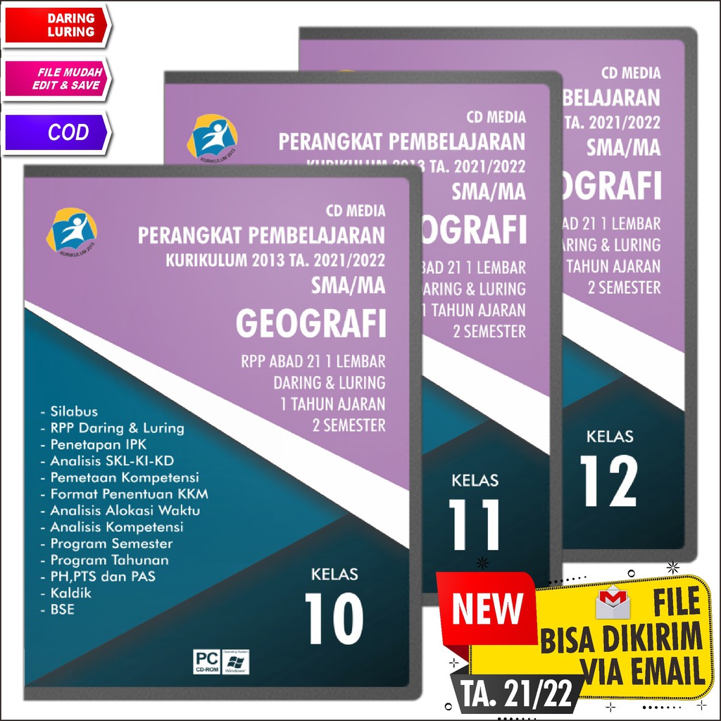 CD RPP SMA / MA GEOGRAFI TA. 22/23 DARING DAN LURING K13 REVISI TERBARU