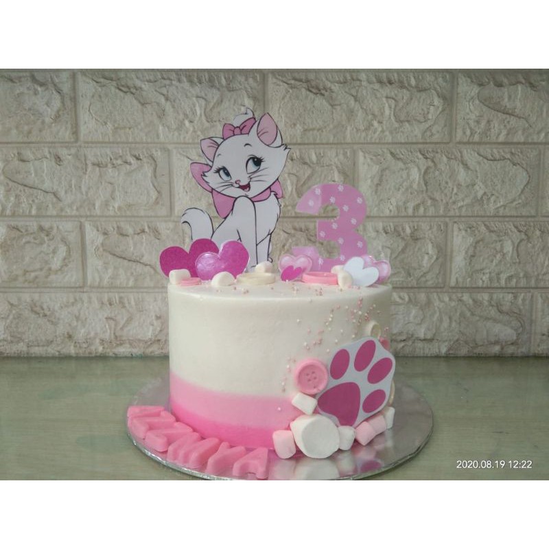 Marie cat / birthday cake / kue tema kucing  Shopee Indonesia