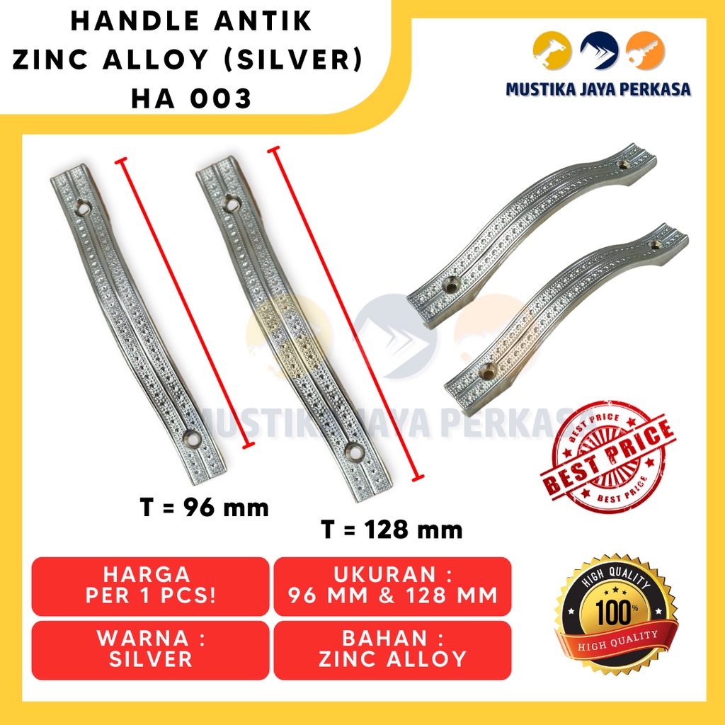 Handle Gagang Tarikan Handel Lemari Laci Antik Unik HA Antique Gold Si