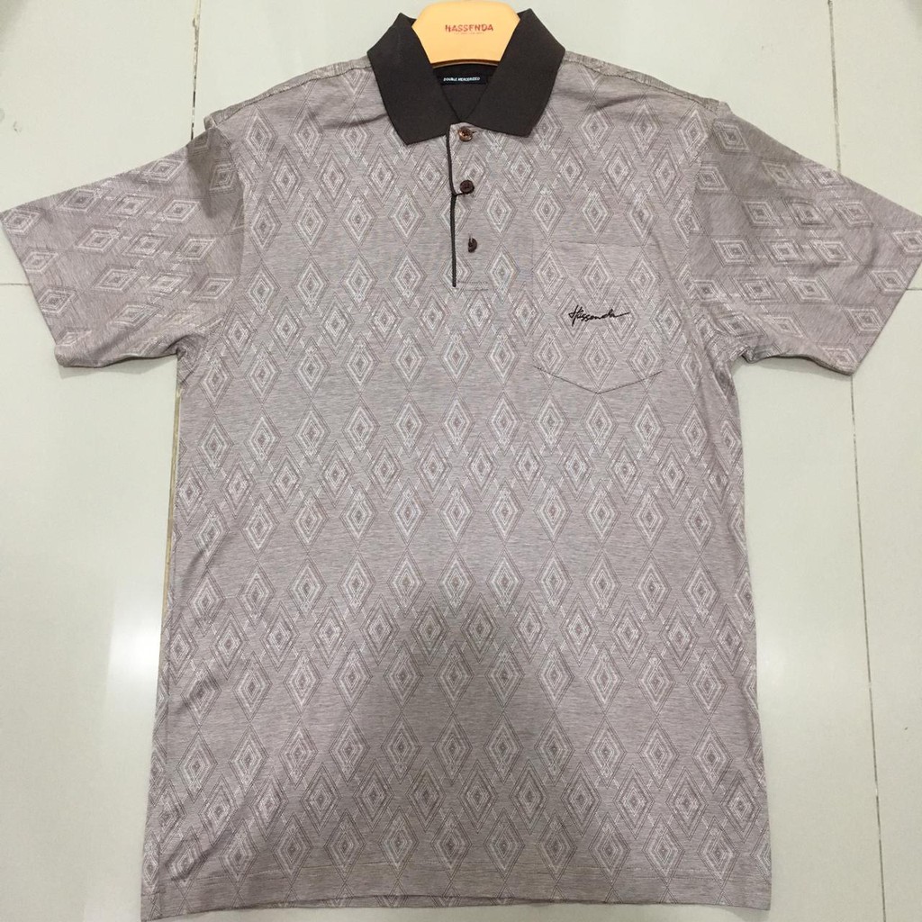 KAOS POLO MAN HASSENDA / KAOS POLO MOTIF / BAJU KERJA PRIA