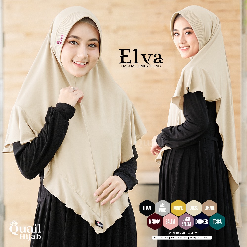 ELVA QUAIL HIJAB INSTAN | PREMIUM JILBAB ORI QUAIL