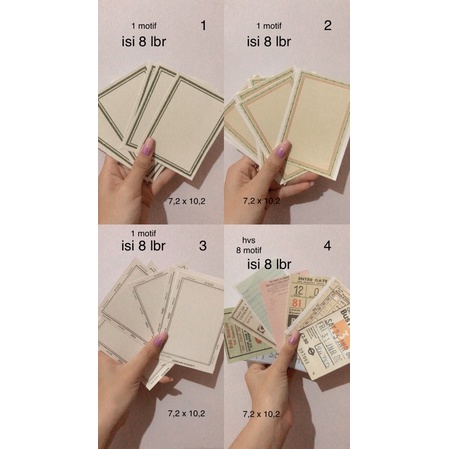 

[GSB OFFICIAL] Border Vintage Paper untuk journaling dan scrapbooking vol. 1