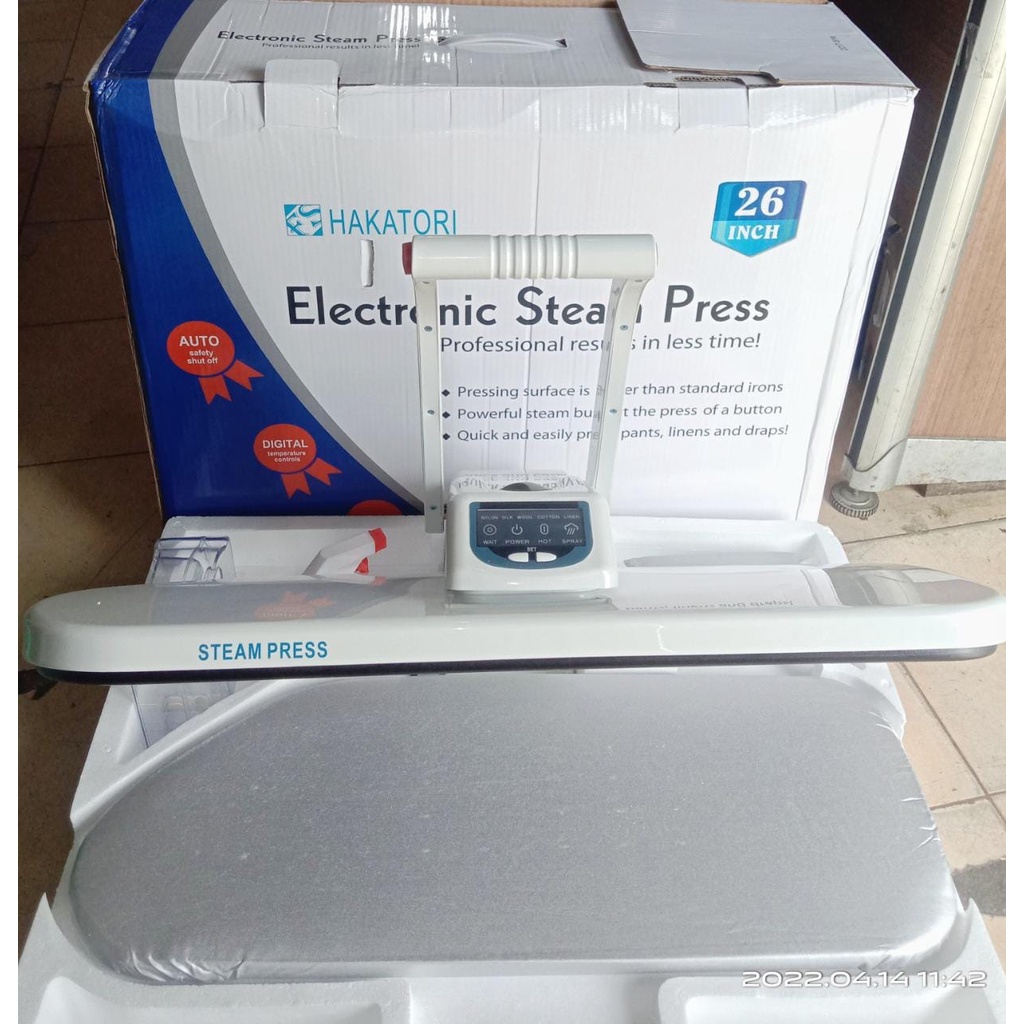 Mesin Magic Steam Press HAKATORI / Kerah Kaos Sablon Portable 26 Inch