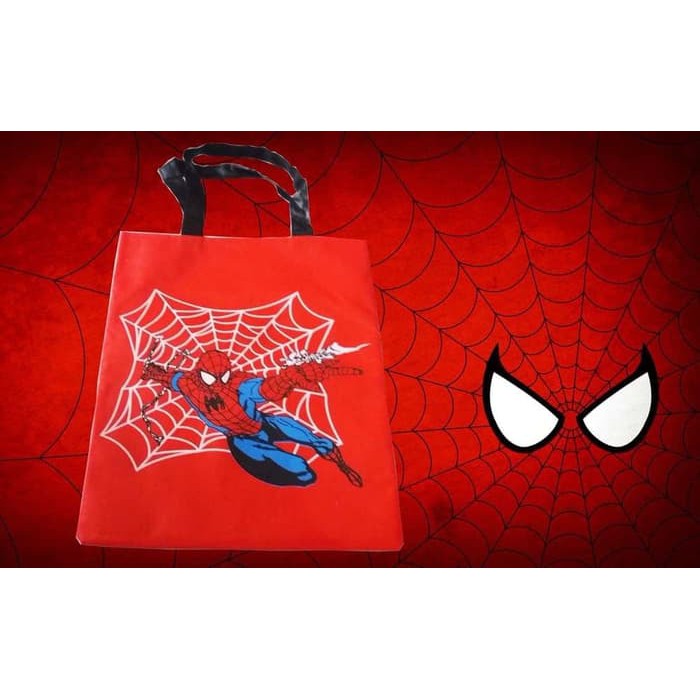 

Goodie Bag Spiderman Tas Tenteng Motif Spiderman Wadah Tempat Ultah An (Promo Ongkir)